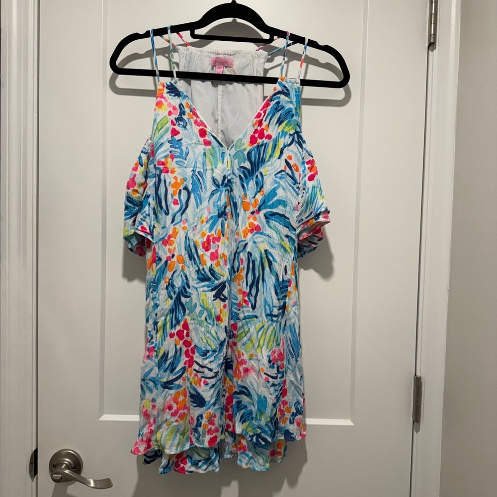 Lilly Pulitzer Bellamy cold shoulder dress 25877 Size XXS